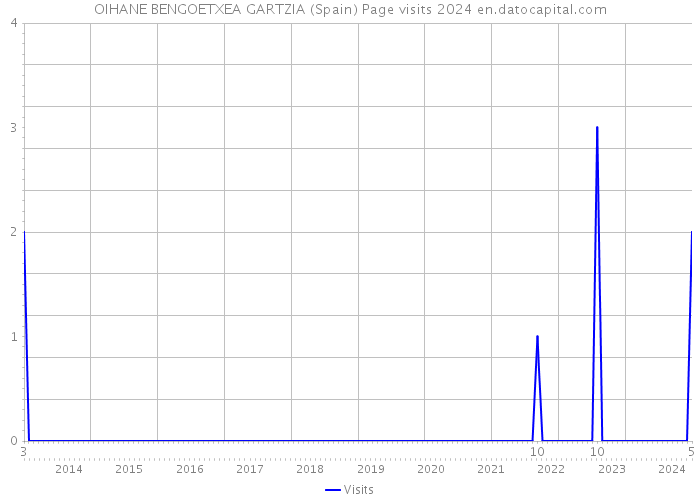 OIHANE BENGOETXEA GARTZIA (Spain) Page visits 2024 