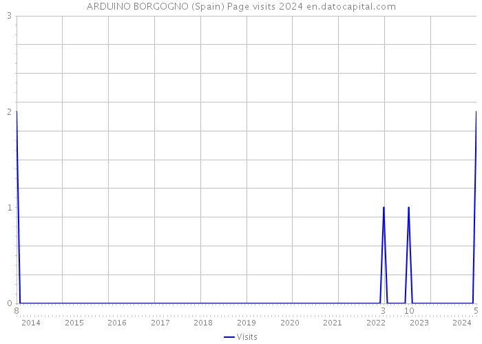 ARDUINO BORGOGNO (Spain) Page visits 2024 