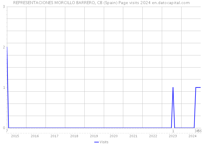 REPRESENTACIONES MORCILLO BARRERO, CB (Spain) Page visits 2024 