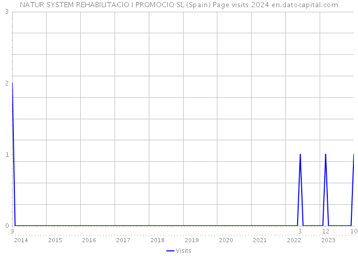 NATUR SYSTEM REHABILITACIO I PROMOCIO SL (Spain) Page visits 2024 