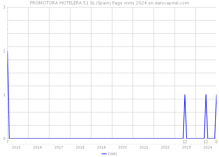 PROMOTORA HOTELERA 51 SL (Spain) Page visits 2024 