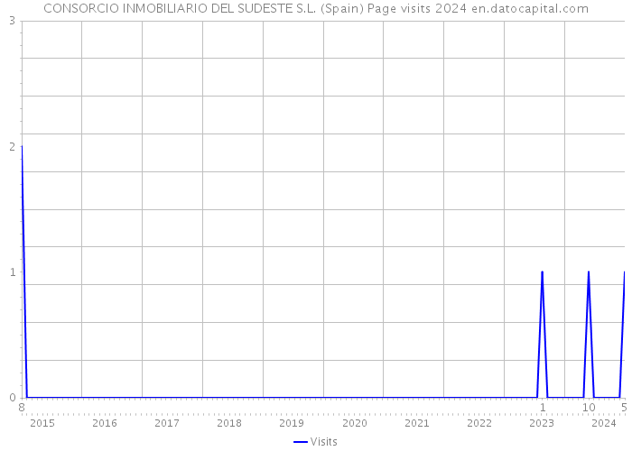 CONSORCIO INMOBILIARIO DEL SUDESTE S.L. (Spain) Page visits 2024 