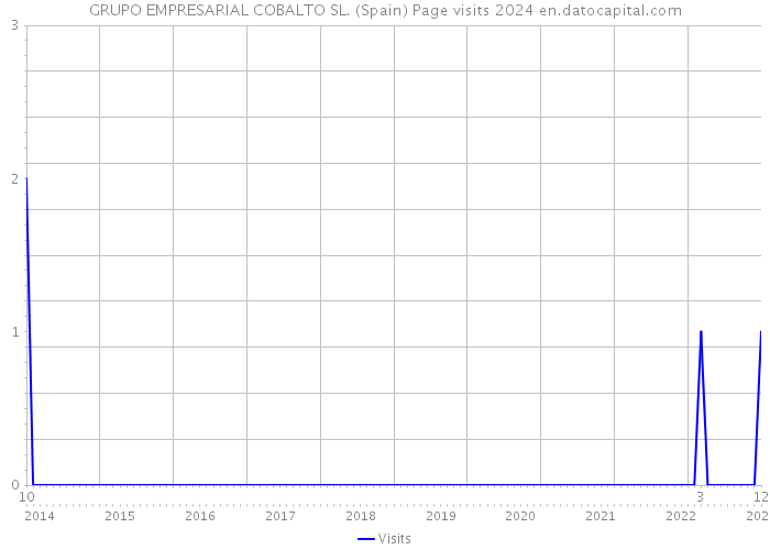 GRUPO EMPRESARIAL COBALTO SL. (Spain) Page visits 2024 