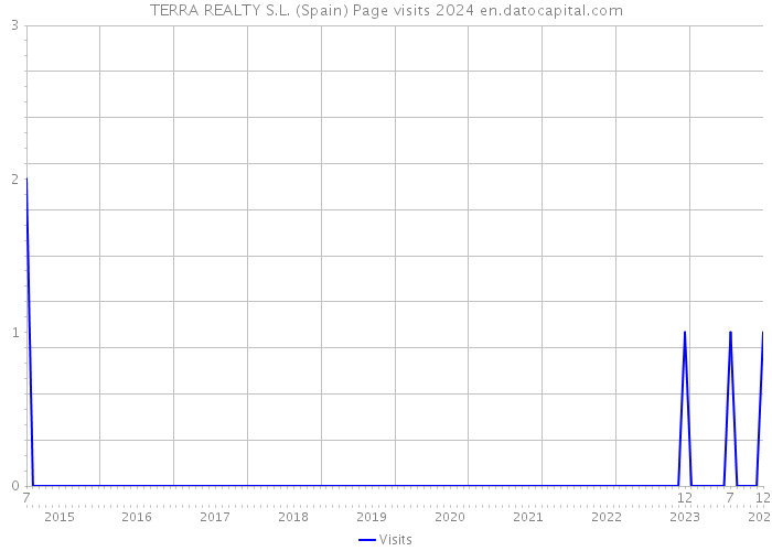 TERRA REALTY S.L. (Spain) Page visits 2024 
