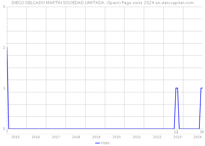 DIEGO DELGADO MARTIN SOCIEDAD LIMITADA. (Spain) Page visits 2024 