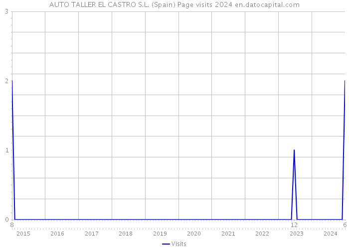 AUTO TALLER EL CASTRO S.L. (Spain) Page visits 2024 