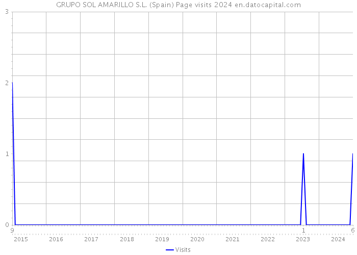 GRUPO SOL AMARILLO S.L. (Spain) Page visits 2024 