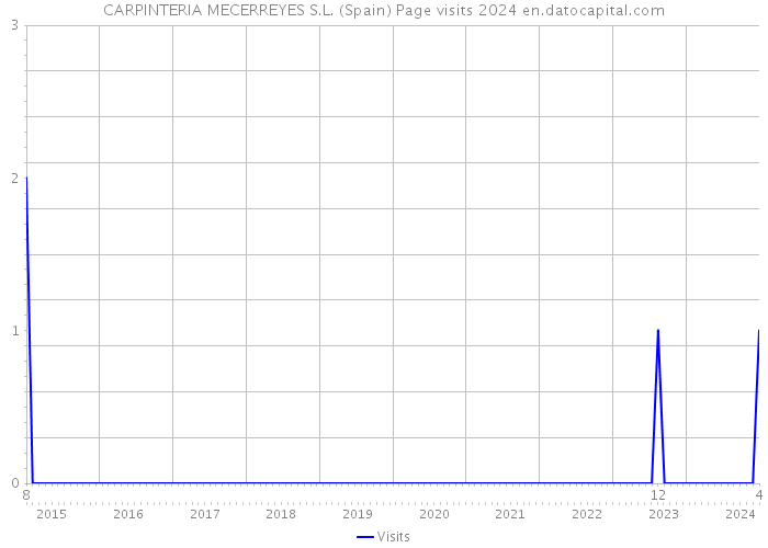 CARPINTERIA MECERREYES S.L. (Spain) Page visits 2024 