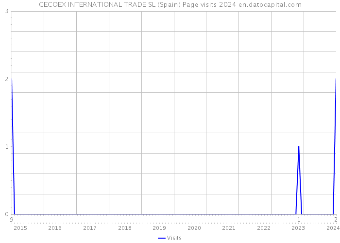 GECOEX INTERNATIONAL TRADE SL (Spain) Page visits 2024 