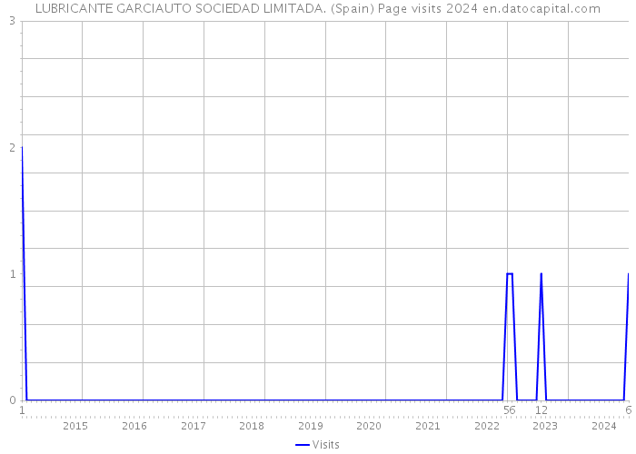 LUBRICANTE GARCIAUTO SOCIEDAD LIMITADA. (Spain) Page visits 2024 