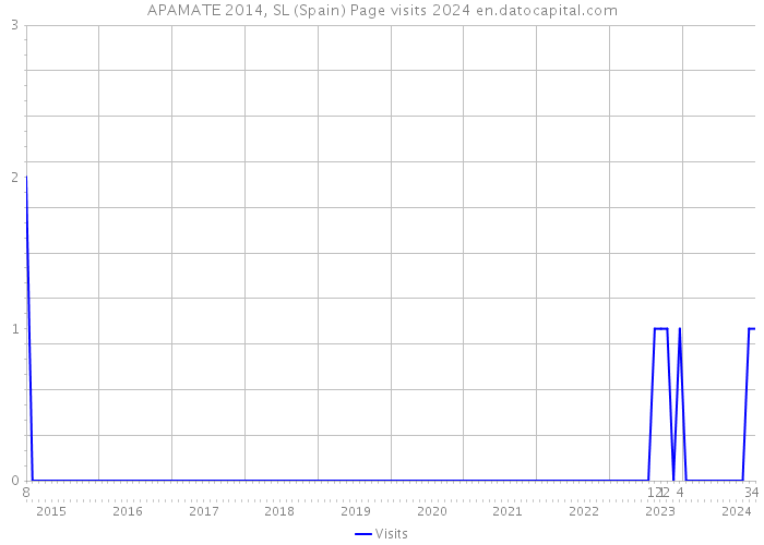 APAMATE 2014, SL (Spain) Page visits 2024 