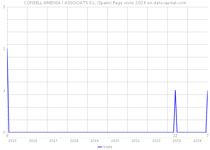 CONSELL AMENSA I ASSOCIATS S.L. (Spain) Page visits 2024 