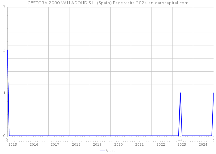 GESTORA 2000 VALLADOLID S.L. (Spain) Page visits 2024 