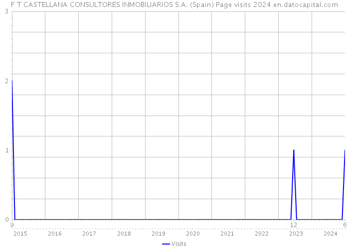 F T CASTELLANA CONSULTORES INMOBILIARIOS S.A. (Spain) Page visits 2024 