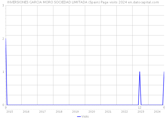 INVERSIONES GARCIA MORO SOCIEDAD LIMITADA (Spain) Page visits 2024 