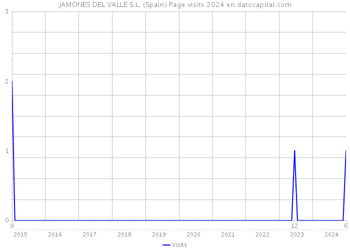 JAMONES DEL VALLE S.L. (Spain) Page visits 2024 