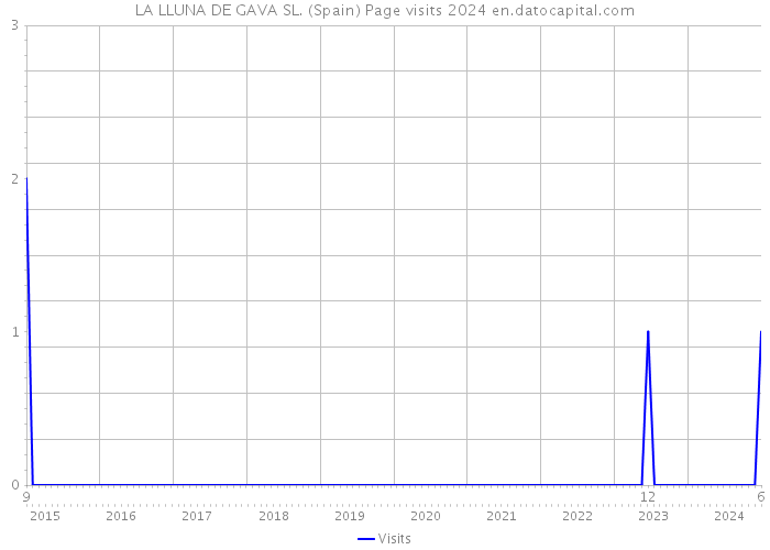 LA LLUNA DE GAVA SL. (Spain) Page visits 2024 