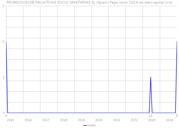 PROMOCION DE INICIATIVAS SOCIO SANITARIAS SL (Spain) Page visits 2024 