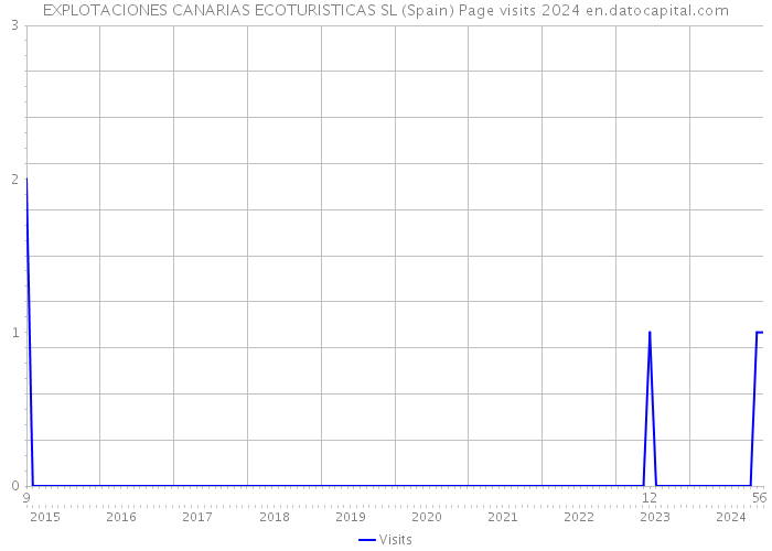 EXPLOTACIONES CANARIAS ECOTURISTICAS SL (Spain) Page visits 2024 