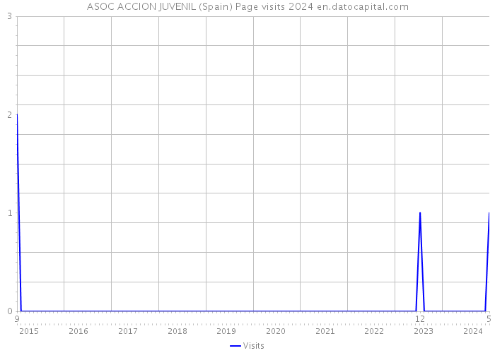 ASOC ACCION JUVENIL (Spain) Page visits 2024 