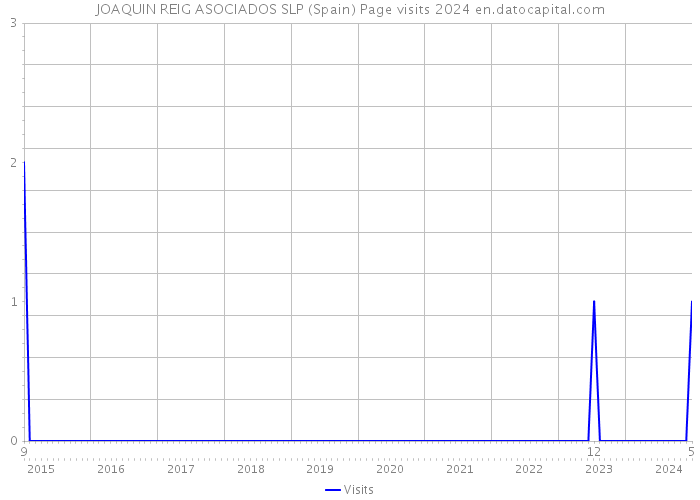 JOAQUIN REIG ASOCIADOS SLP (Spain) Page visits 2024 