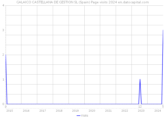GALAICO CASTELLANA DE GESTION SL (Spain) Page visits 2024 