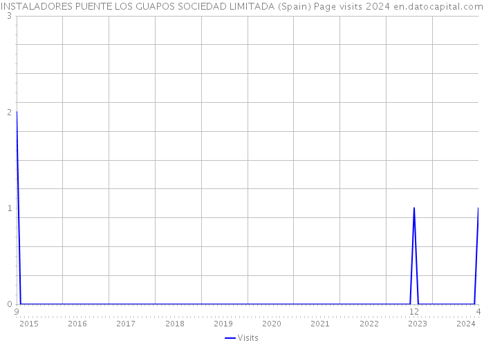 INSTALADORES PUENTE LOS GUAPOS SOCIEDAD LIMITADA (Spain) Page visits 2024 