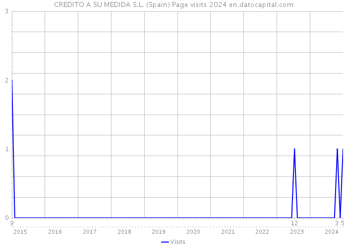 CREDITO A SU MEDIDA S.L. (Spain) Page visits 2024 