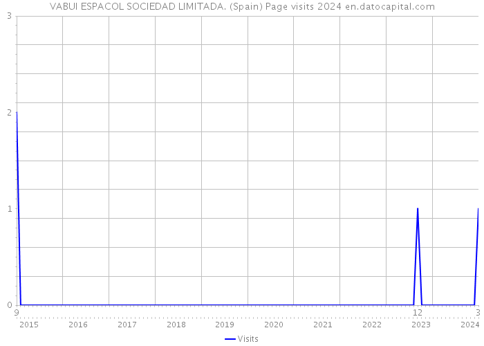 VABUI ESPACOL SOCIEDAD LIMITADA. (Spain) Page visits 2024 