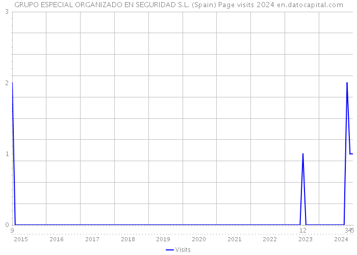 GRUPO ESPECIAL ORGANIZADO EN SEGURIDAD S.L. (Spain) Page visits 2024 