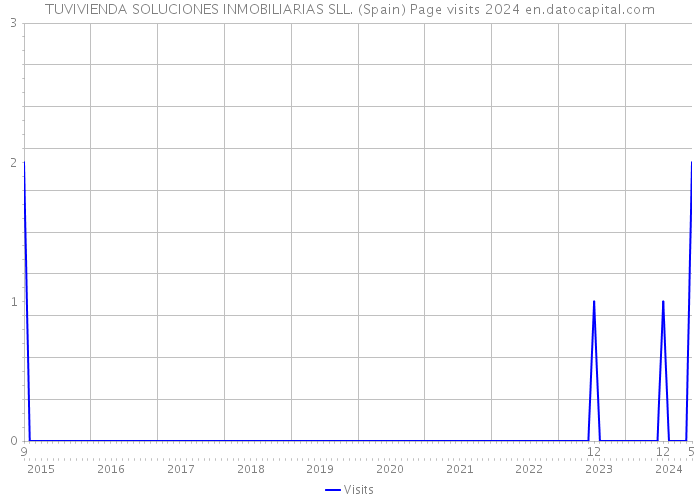 TUVIVIENDA SOLUCIONES INMOBILIARIAS SLL. (Spain) Page visits 2024 