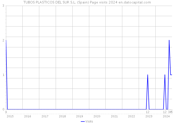 TUBOS PLASTICOS DEL SUR S.L. (Spain) Page visits 2024 