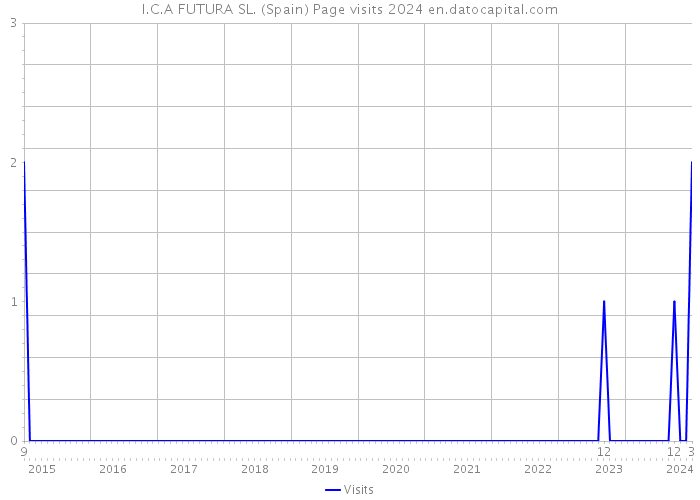 I.C.A FUTURA SL. (Spain) Page visits 2024 