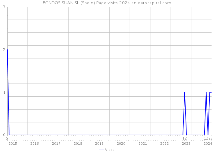 FONDOS SUAN SL (Spain) Page visits 2024 