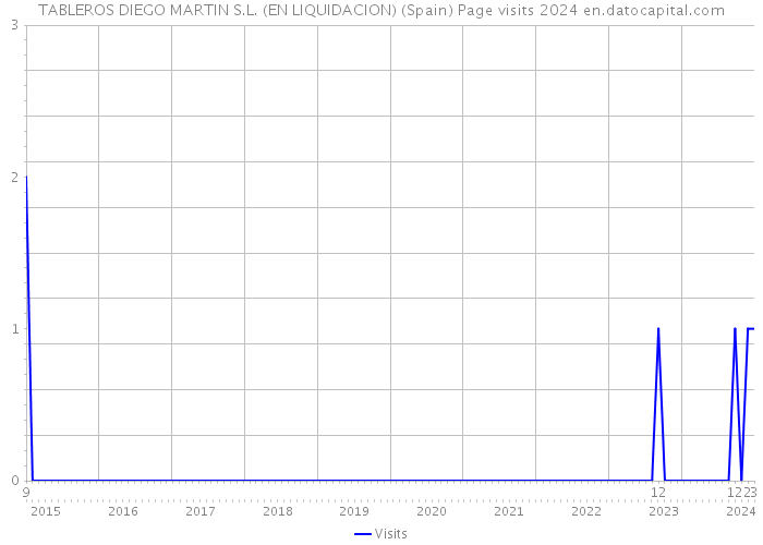 TABLEROS DIEGO MARTIN S.L. (EN LIQUIDACION) (Spain) Page visits 2024 