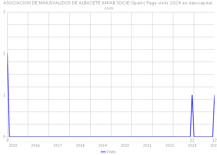 ASOCIACION DE MINUSVALIDOS DE ALBACETE AMIAB SOCIE (Spain) Page visits 2024 