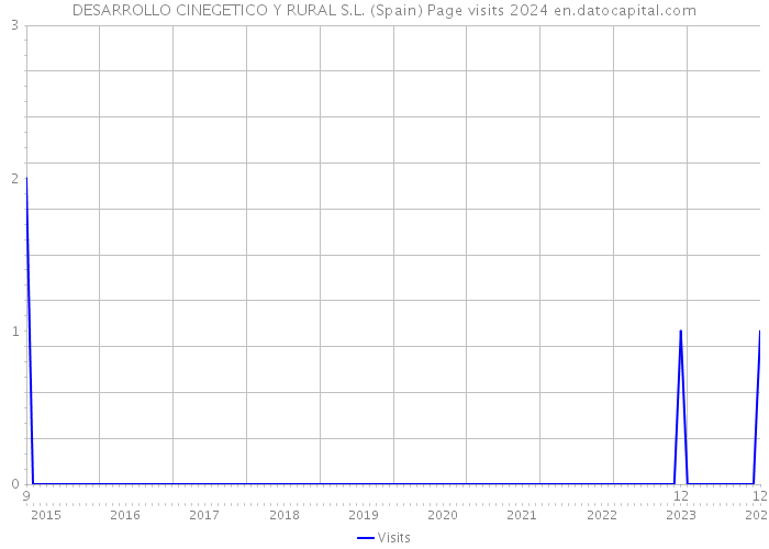 DESARROLLO CINEGETICO Y RURAL S.L. (Spain) Page visits 2024 