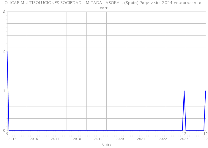 OLICAR MULTISOLUCIONES SOCIEDAD LIMITADA LABORAL. (Spain) Page visits 2024 