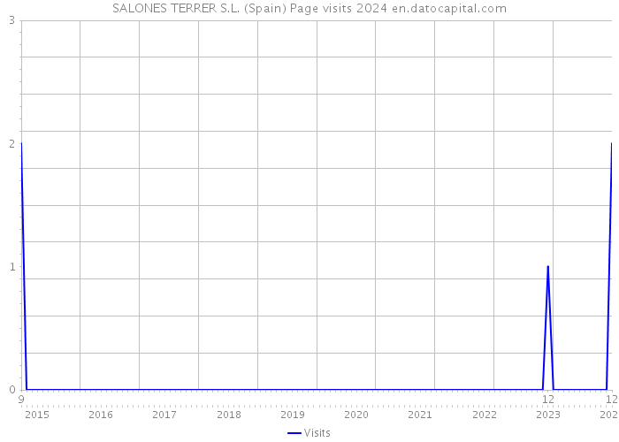 SALONES TERRER S.L. (Spain) Page visits 2024 