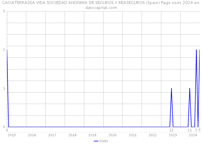 CAIXATERRASSA VIDA SOCIEDAD ANONIMA DE SEGUROS Y REASEGUROS (Spain) Page visits 2024 