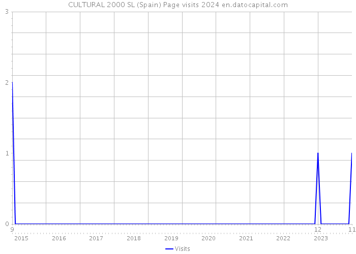 CULTURAL 2000 SL (Spain) Page visits 2024 