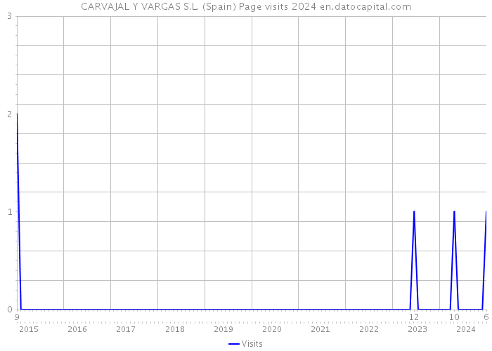 CARVAJAL Y VARGAS S.L. (Spain) Page visits 2024 