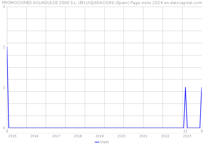 PROMOCIONES AGUADULCE 2000 S.L. (EN LIQUIDACION) (Spain) Page visits 2024 