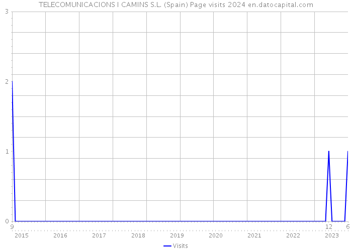 TELECOMUNICACIONS I CAMINS S.L. (Spain) Page visits 2024 