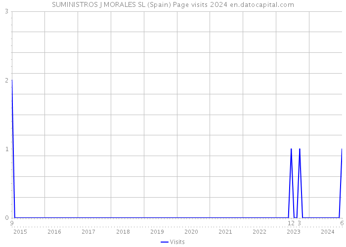 SUMINISTROS J MORALES SL (Spain) Page visits 2024 