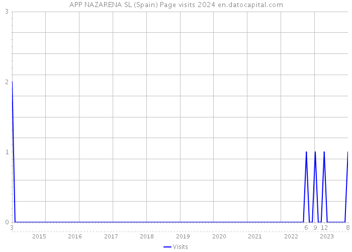 APP NAZARENA SL (Spain) Page visits 2024 