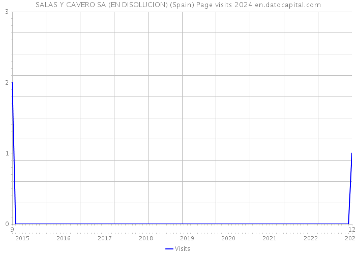 SALAS Y CAVERO SA (EN DISOLUCION) (Spain) Page visits 2024 