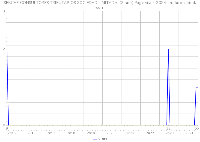 SERCAF CONSULTORES TRIBUTARIOS SOCIEDAD LIMITADA. (Spain) Page visits 2024 