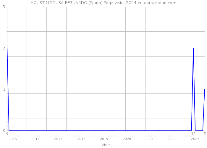 AGUSTIN SOUSA BERNARDO (Spain) Page visits 2024 