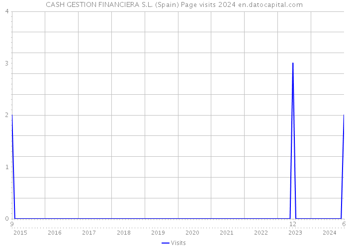 CASH GESTION FINANCIERA S.L. (Spain) Page visits 2024 